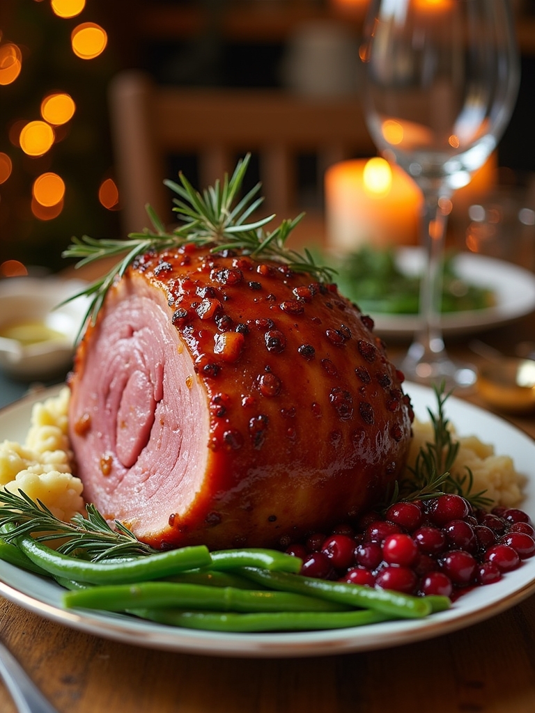 festive honey glazed centerpiece dish