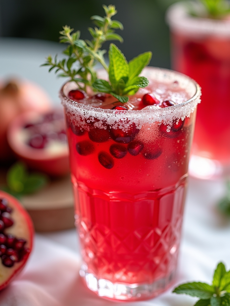 festive refreshing easy mocktail