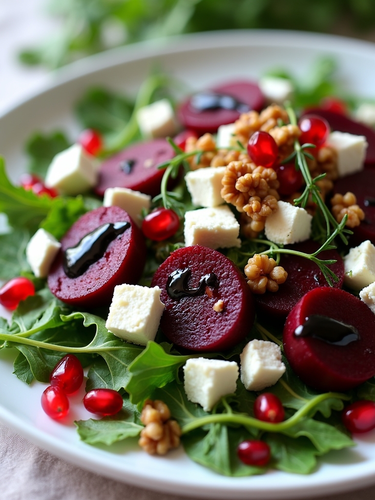 festive roasted beet salad