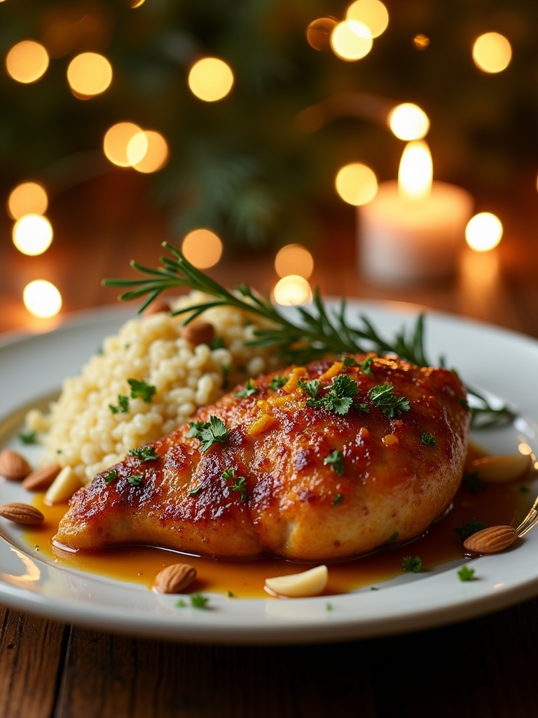 festive spiced orange chicken