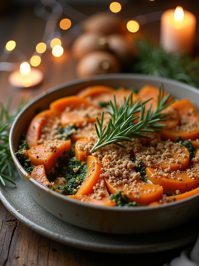festive sweet potato gratin