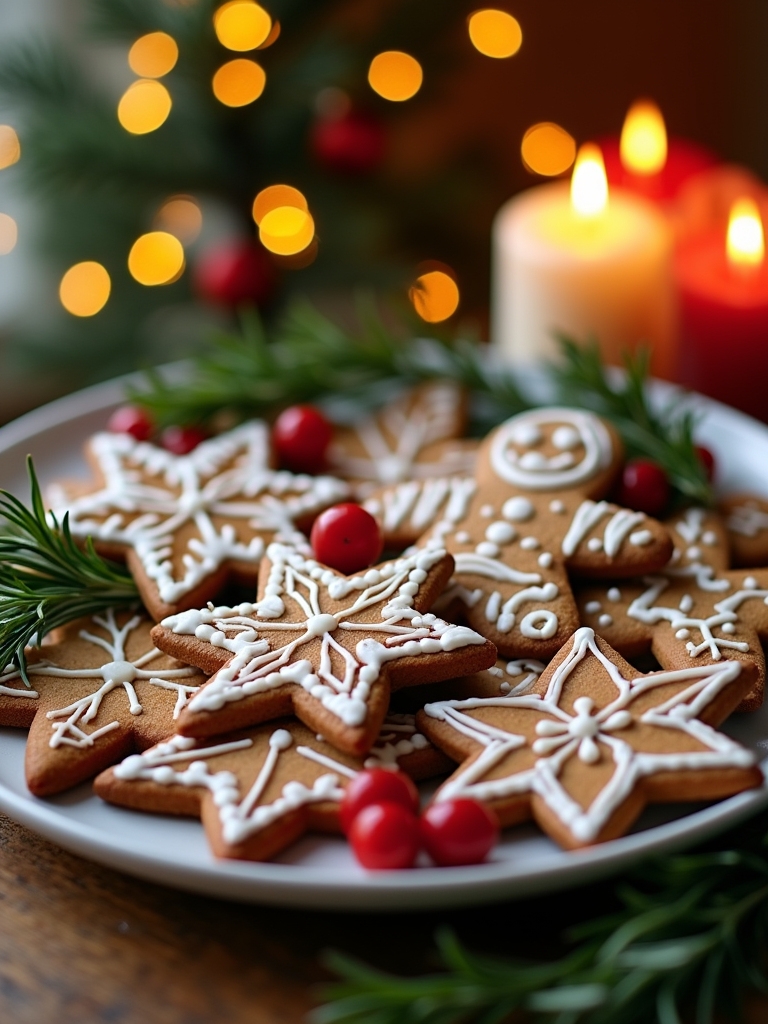 gingerbread cookies with icing