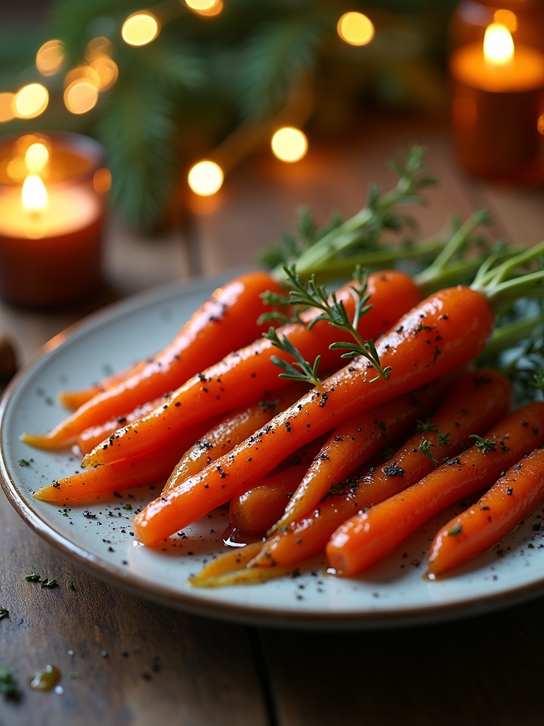 glazed carrots with honey balsamic