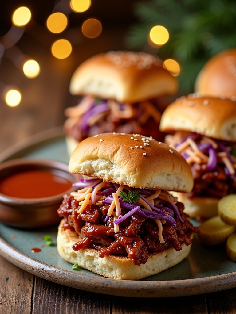hearty bbq pulled pork sliders