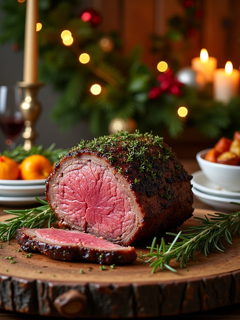 herb crusted holiday prime rib