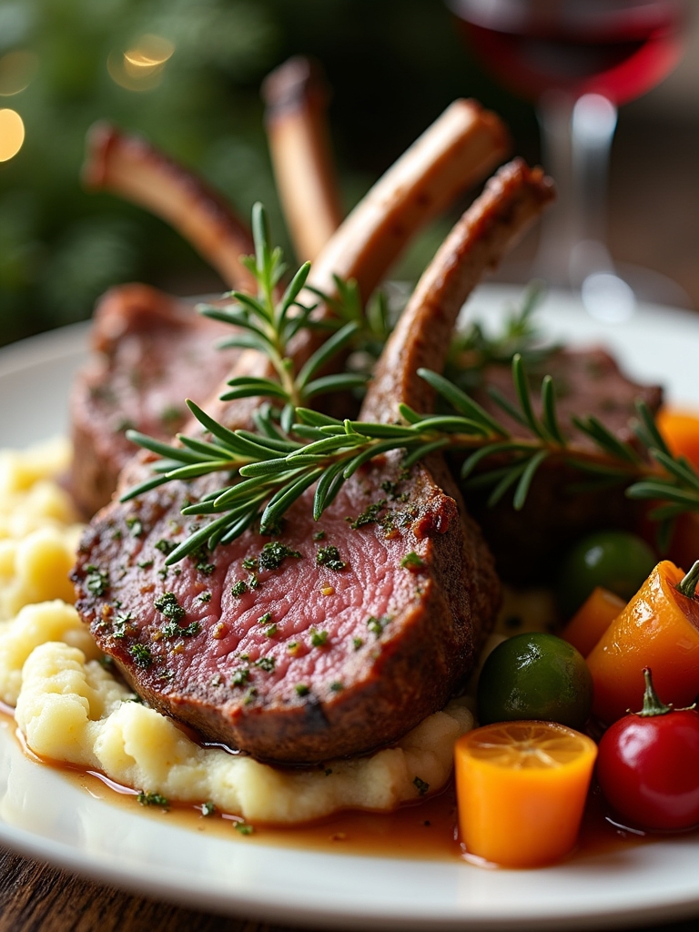 herb crusted lamb for christmas