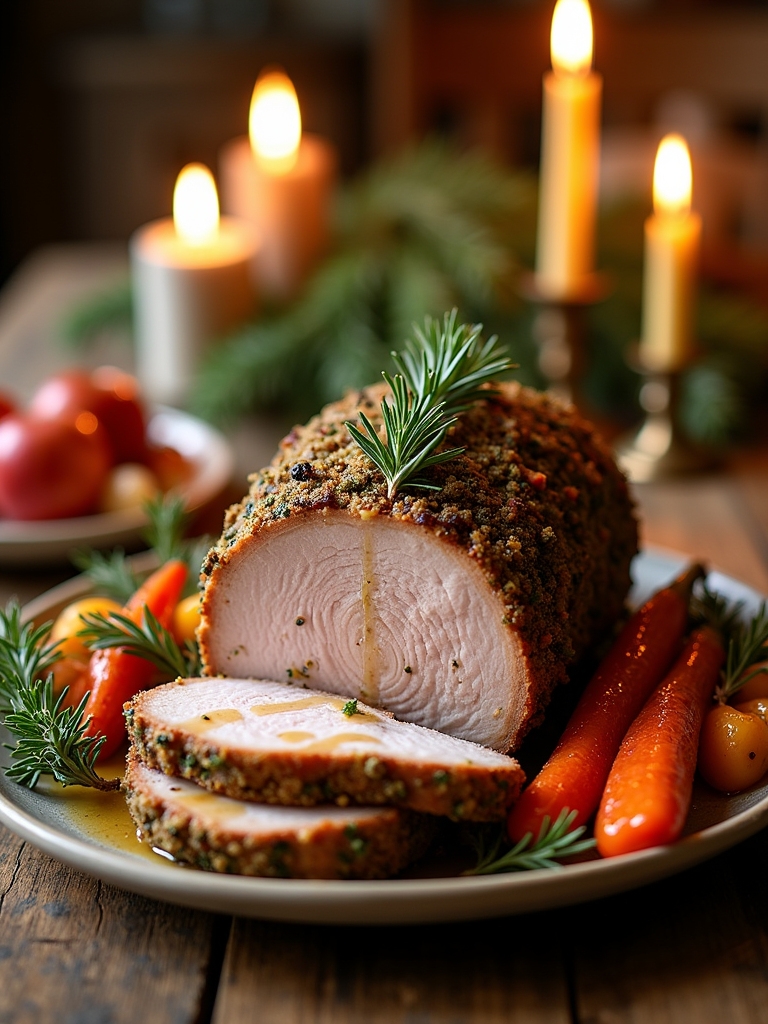 herb crusted pork loin roast