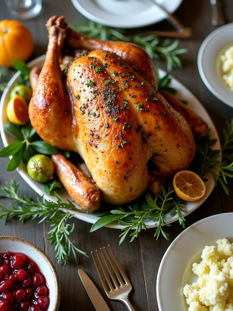 herb infused citrus turkey feast