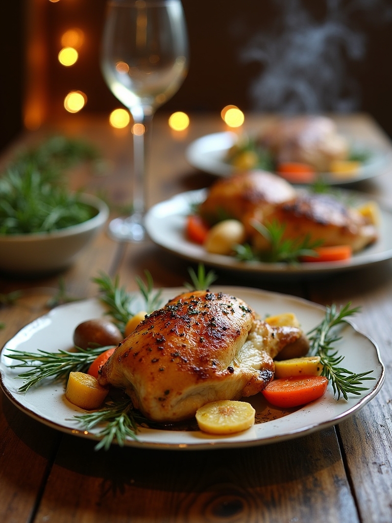 herb roasted chicken thighs recipe