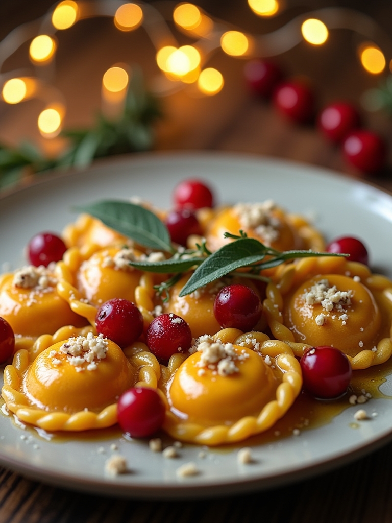 homemade festive ravioli delight
