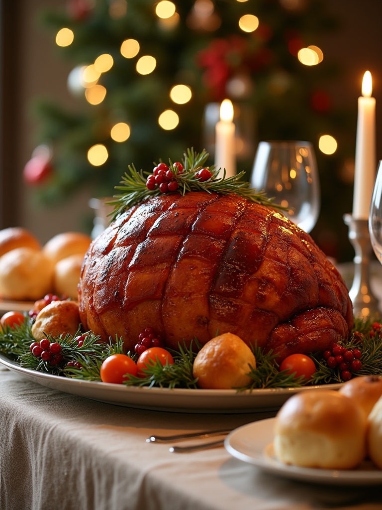 honey glazed festive centerpiece dish