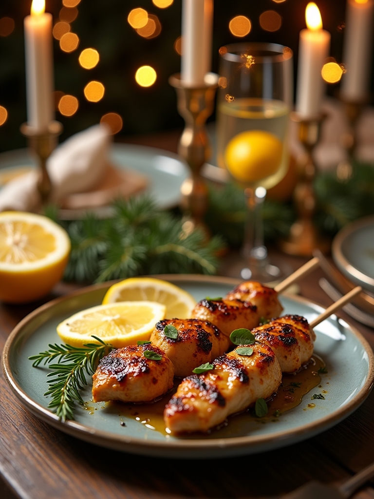 lemon thyme chicken skewers recipe