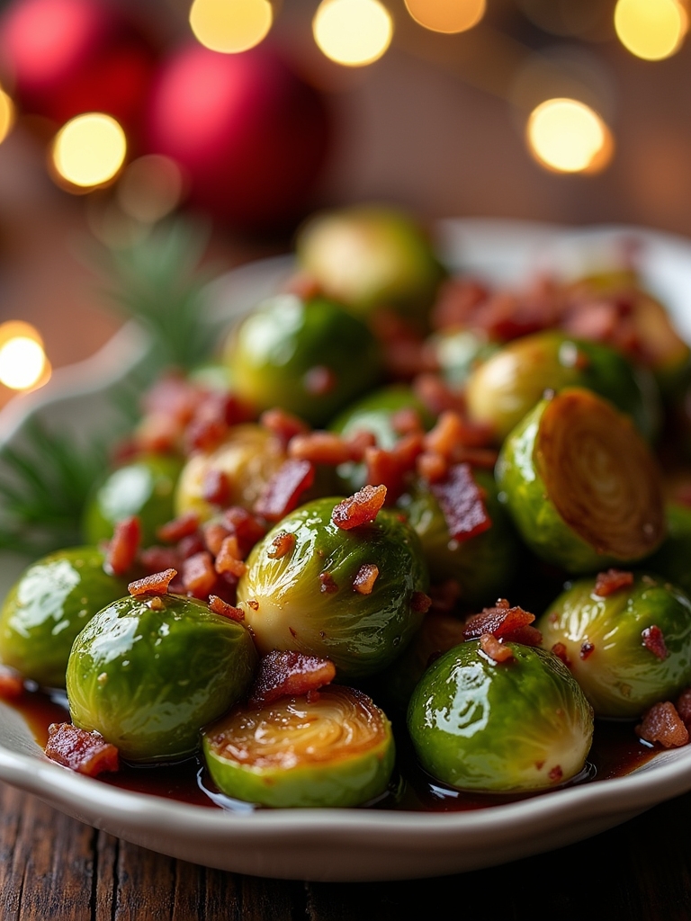 maple bacon brussels sprouts