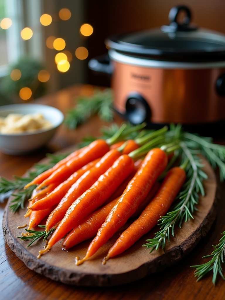maple dijon glazed carrots