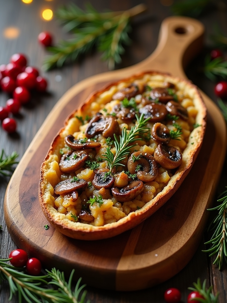 mushroom thyme stuffing recipe