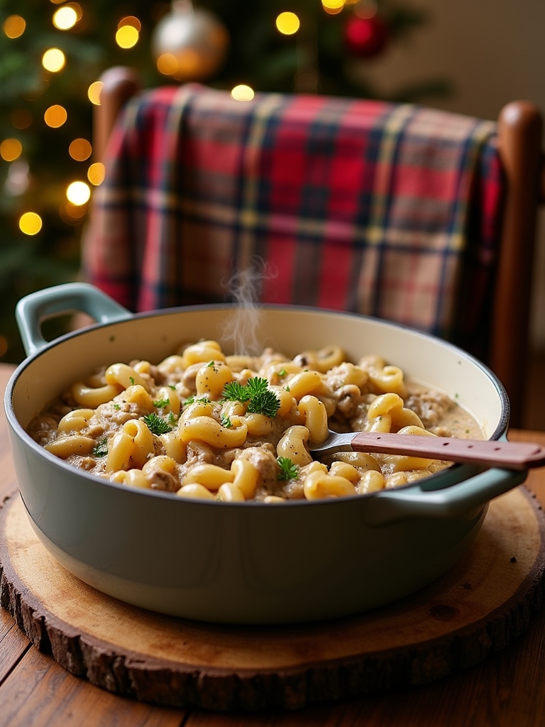 one pot mushroom stroganoff delight