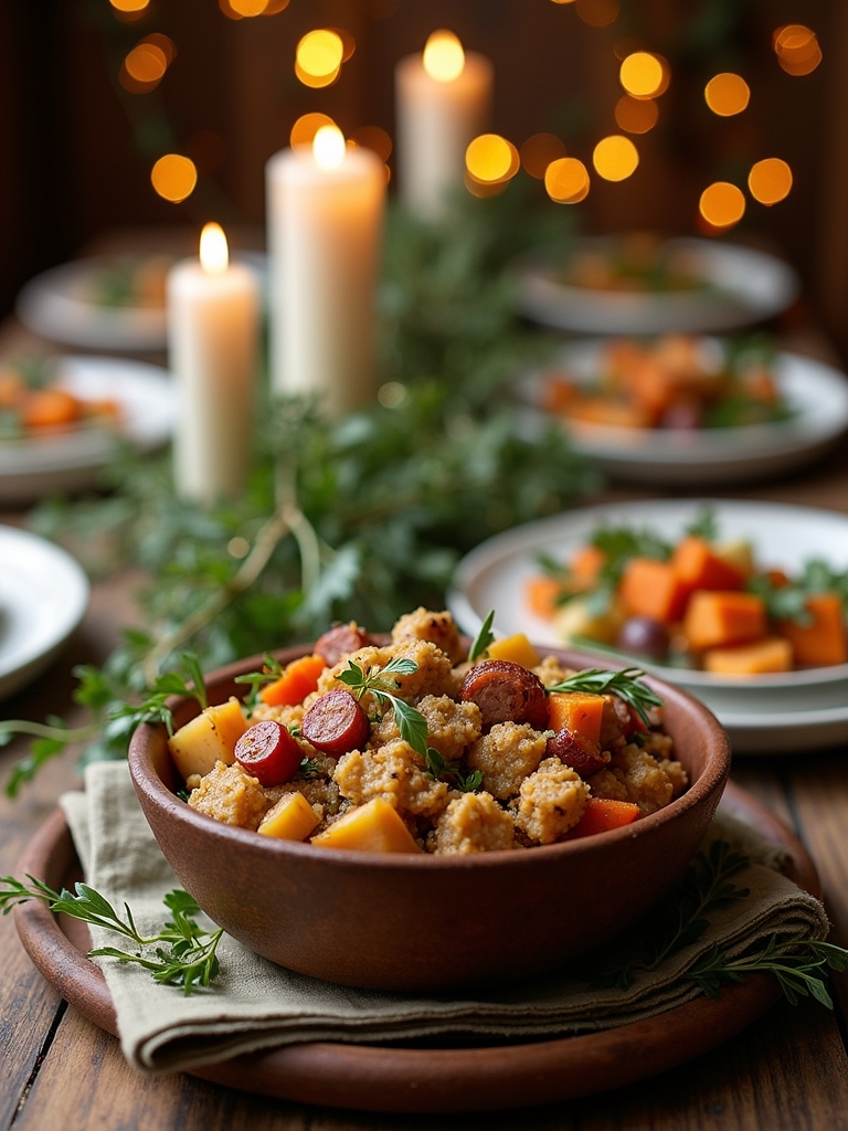 paleo sausage and apple stuffing