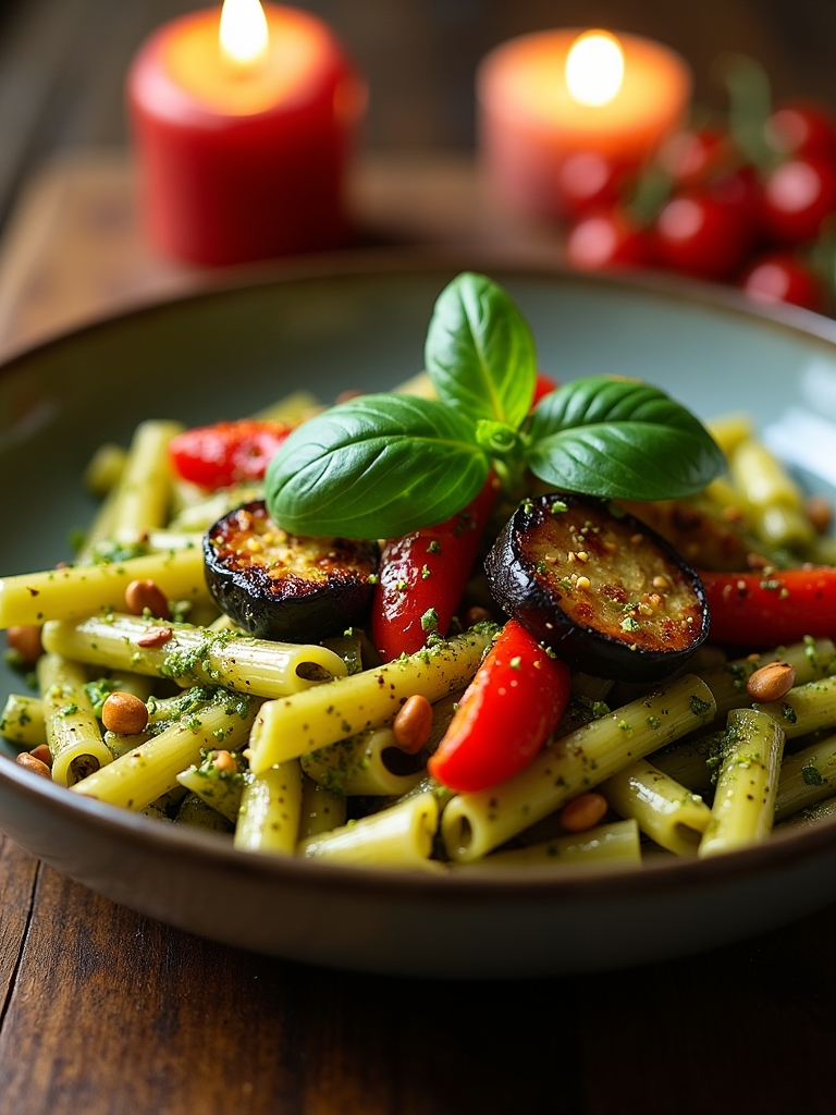 pasta with roasted vegetables