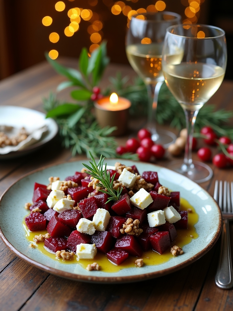 roasted beet feta salad