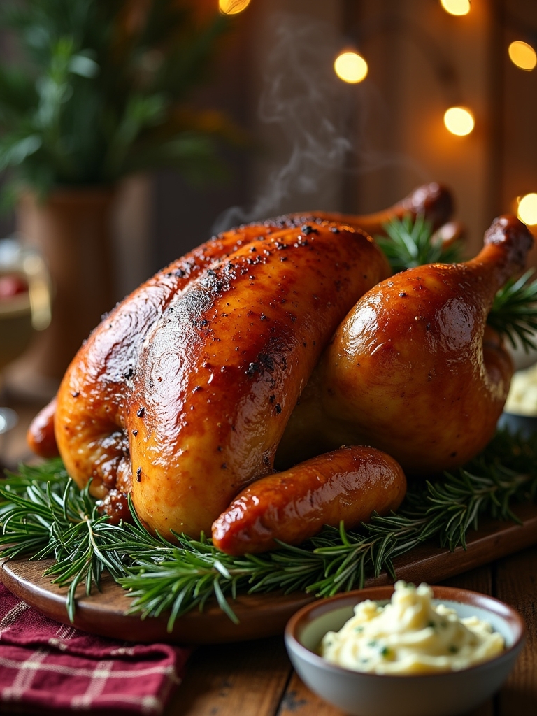 roasted garlic herb turkey