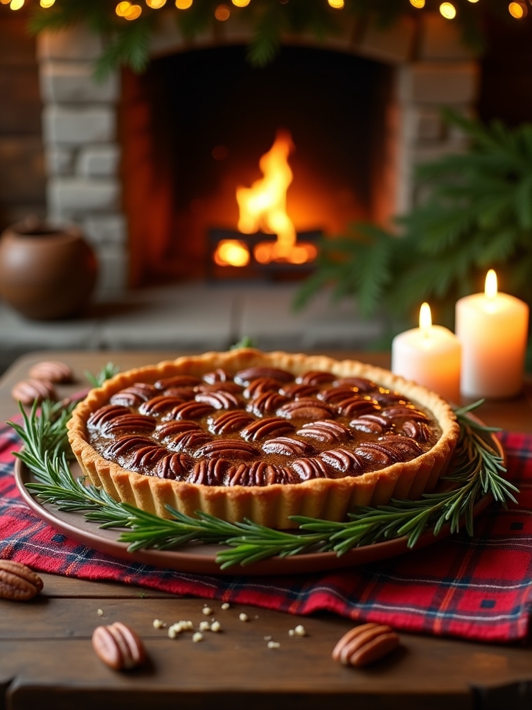 rustic pecan maple tart