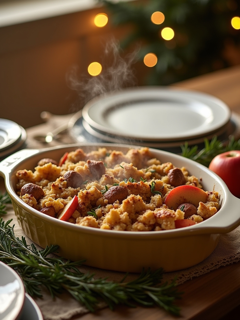 savory sausage apple stuffing