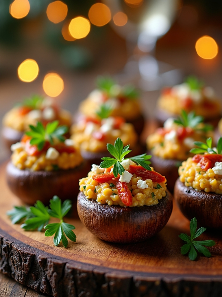 savory stuffed mushroom appetizer