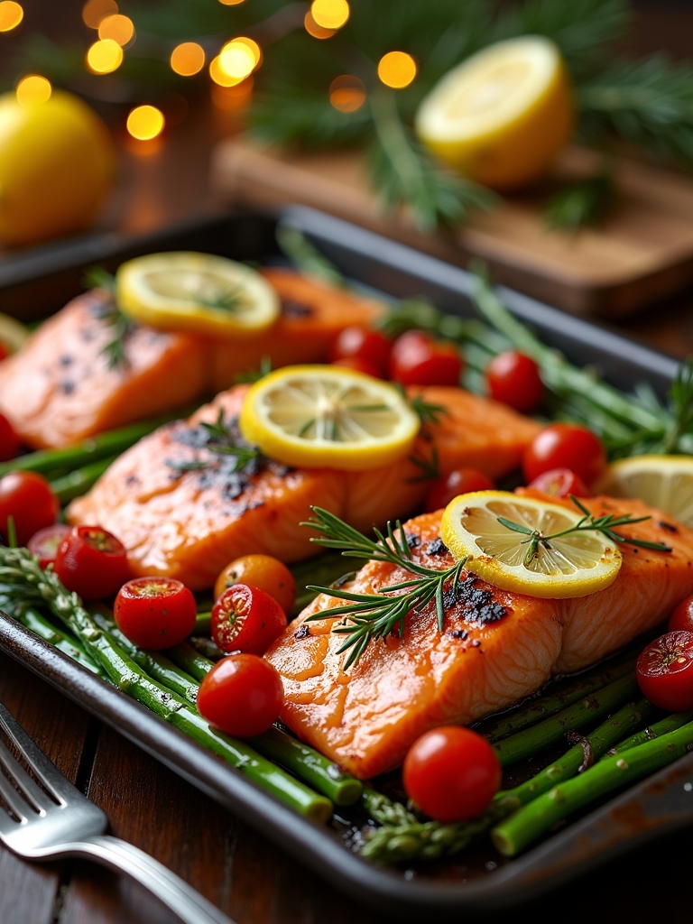sheet pan salmon delight