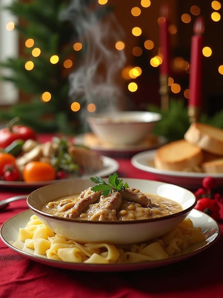 slow cooker beef stroganoff