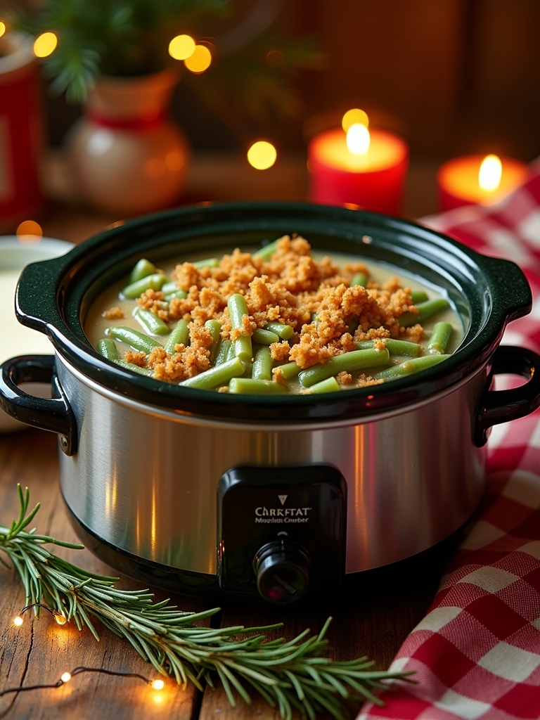 slow cooker green bean casserole