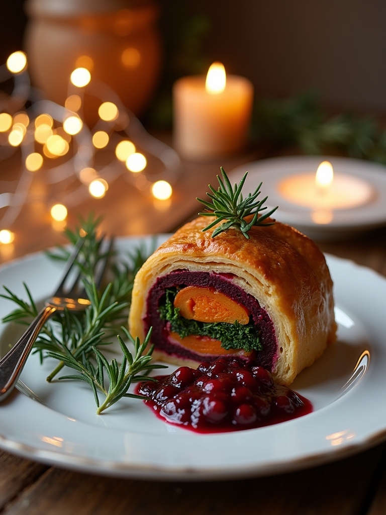 vegetable filled puff pastry