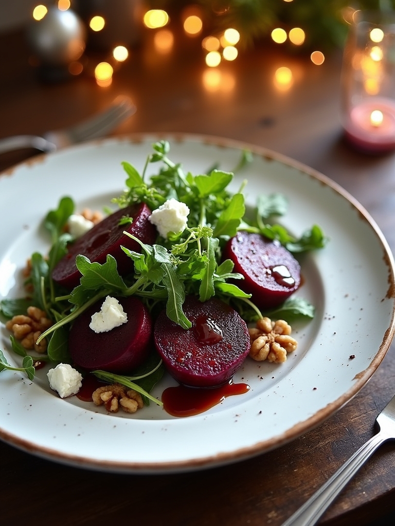 vibrant roasted beet salad