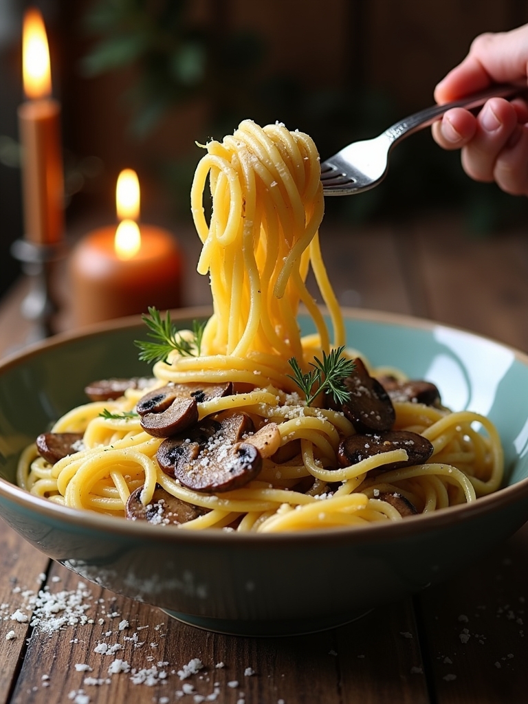 wild mushroom truffle pasta