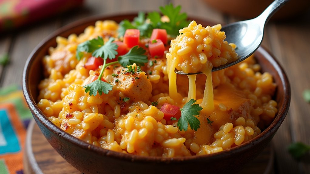 add cheese stir gradually