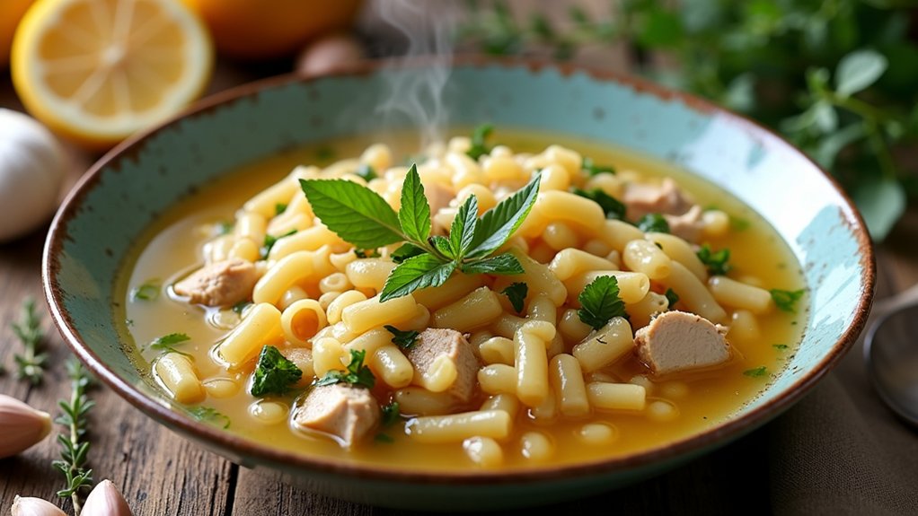 add garlic and herbs