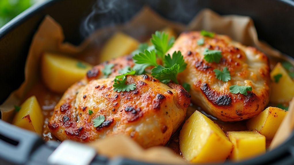 add pineapple chunks thoroughly