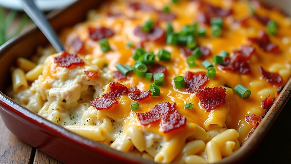 bacon and cheese topping