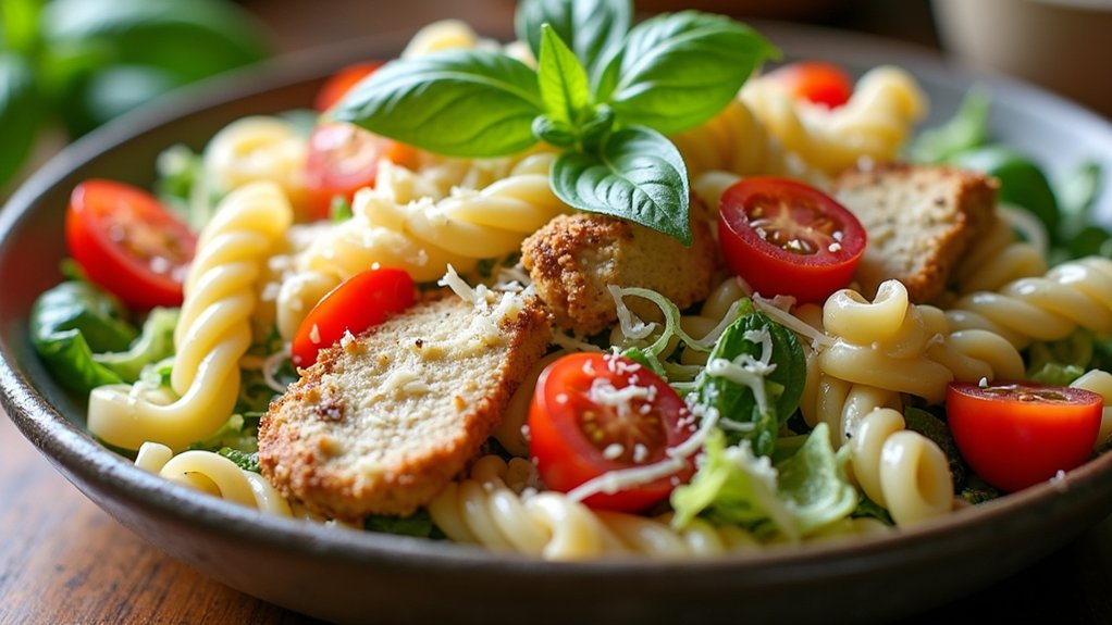 basil enhances flavor and presentation