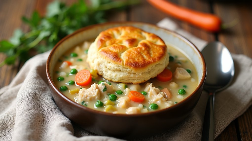 biscuit topping enhances flavor