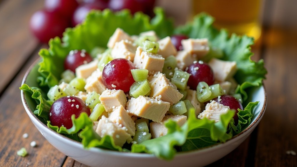 celery and grapes added