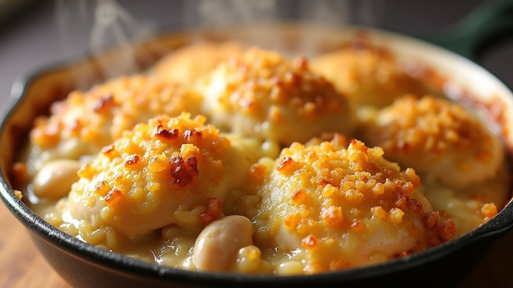 cheese breadcrumbs seasoning layers