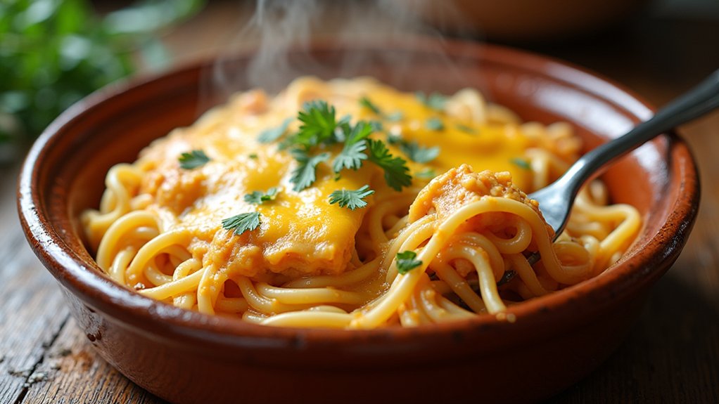 cheesy chicken spaghetti casserole