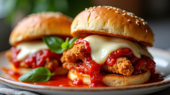 chicken parmesan sloppy joes