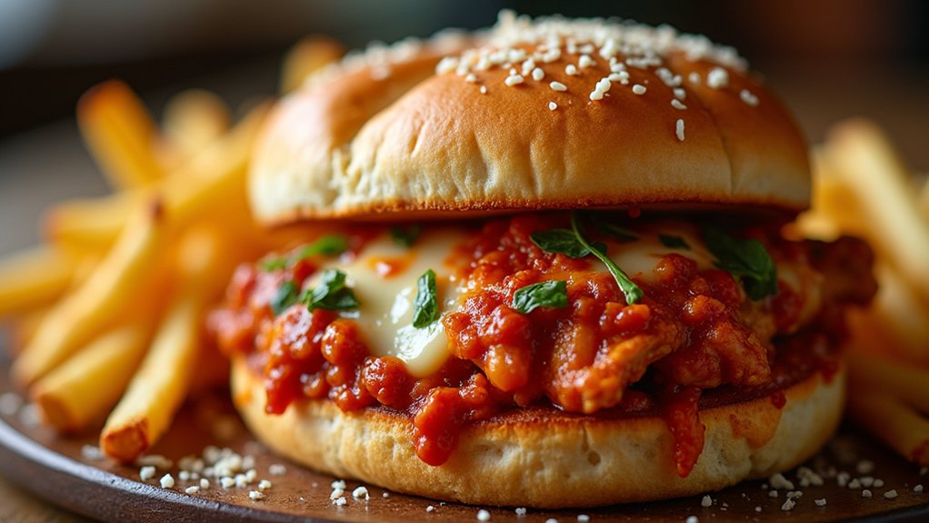chicken parmesan sloppy joes