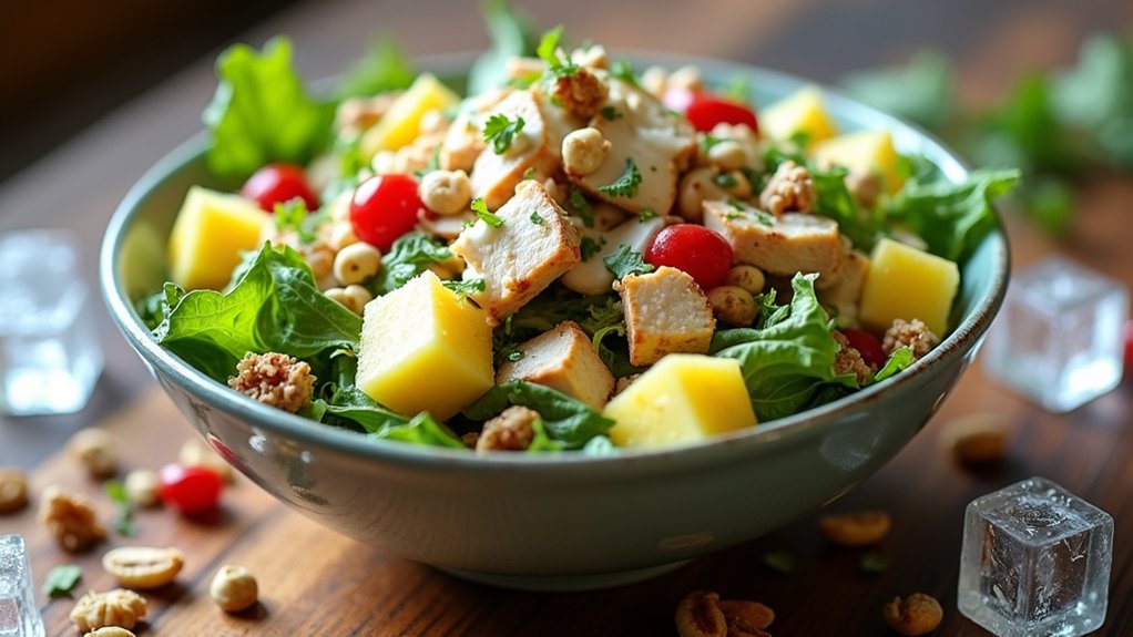 chill salad for flavor enhancement