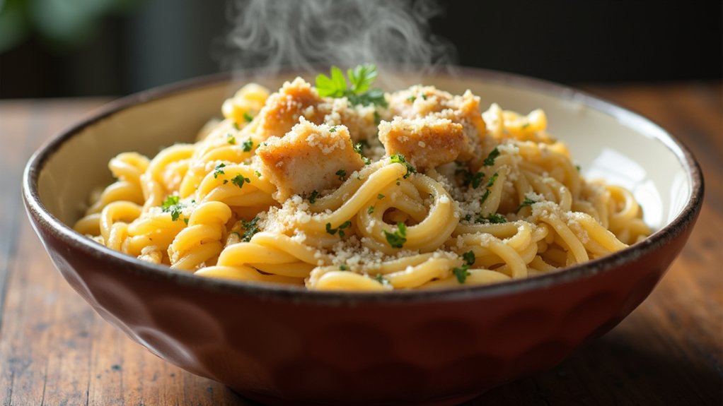 cooking chicken with herbs