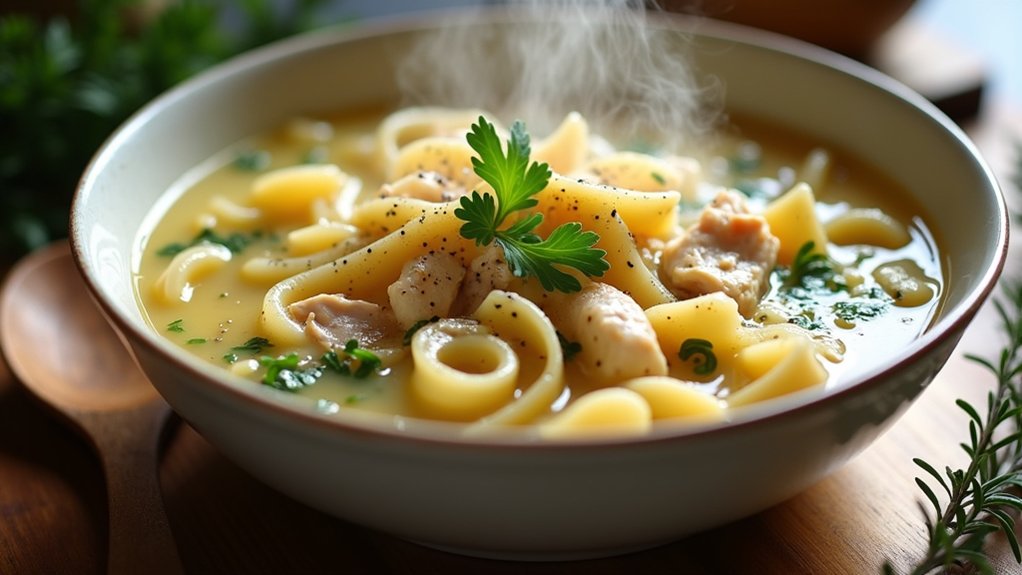 creamy chicken noodle soup