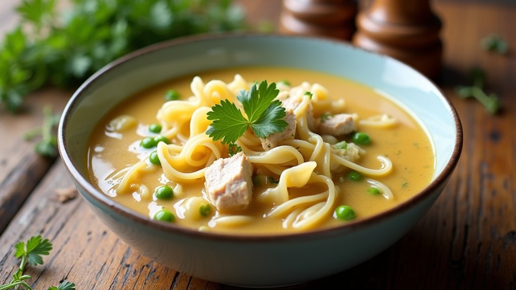 creamy chicken noodle soup