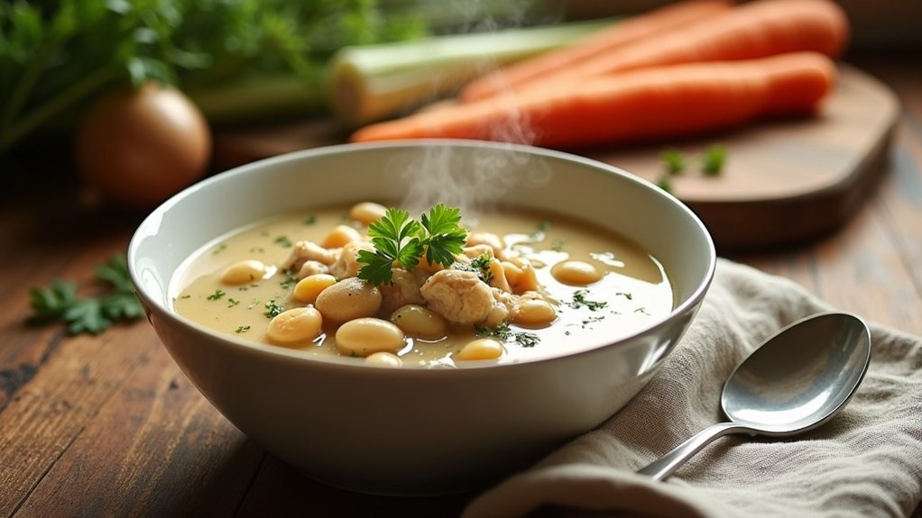 creamy chicken white bean soup