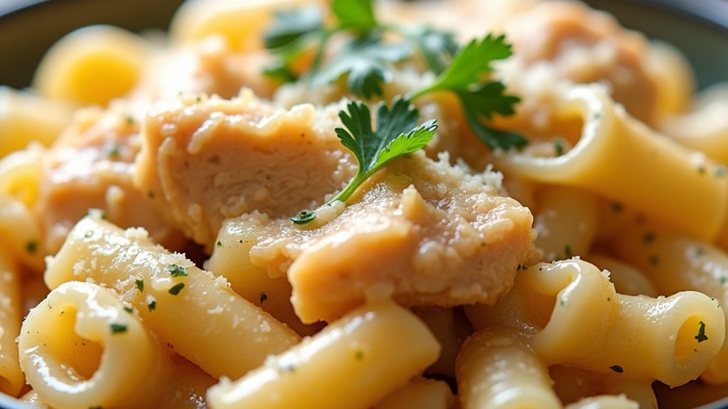 creamy parmesan sauce preparation